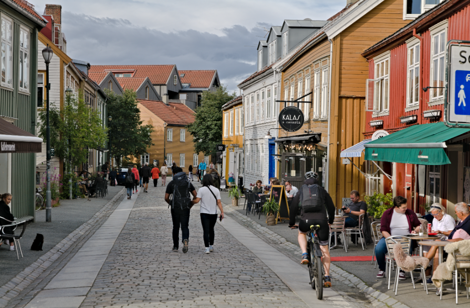Trondheim Old Town (Bakklandet), Trondheim, Norway